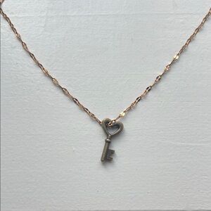 Gold Key Pendant‎ Necklace